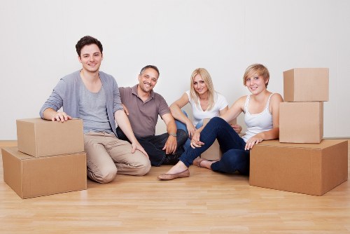 Removal van and moving equipment for a North London move